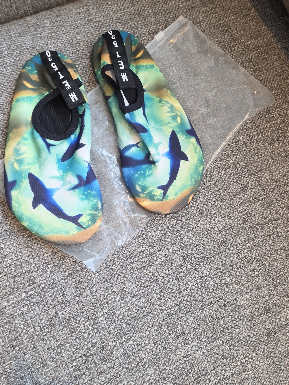 Woman Shark Water Shoes - Blue Green Size36/37
